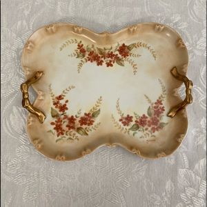 Antique hand painted dresser tray